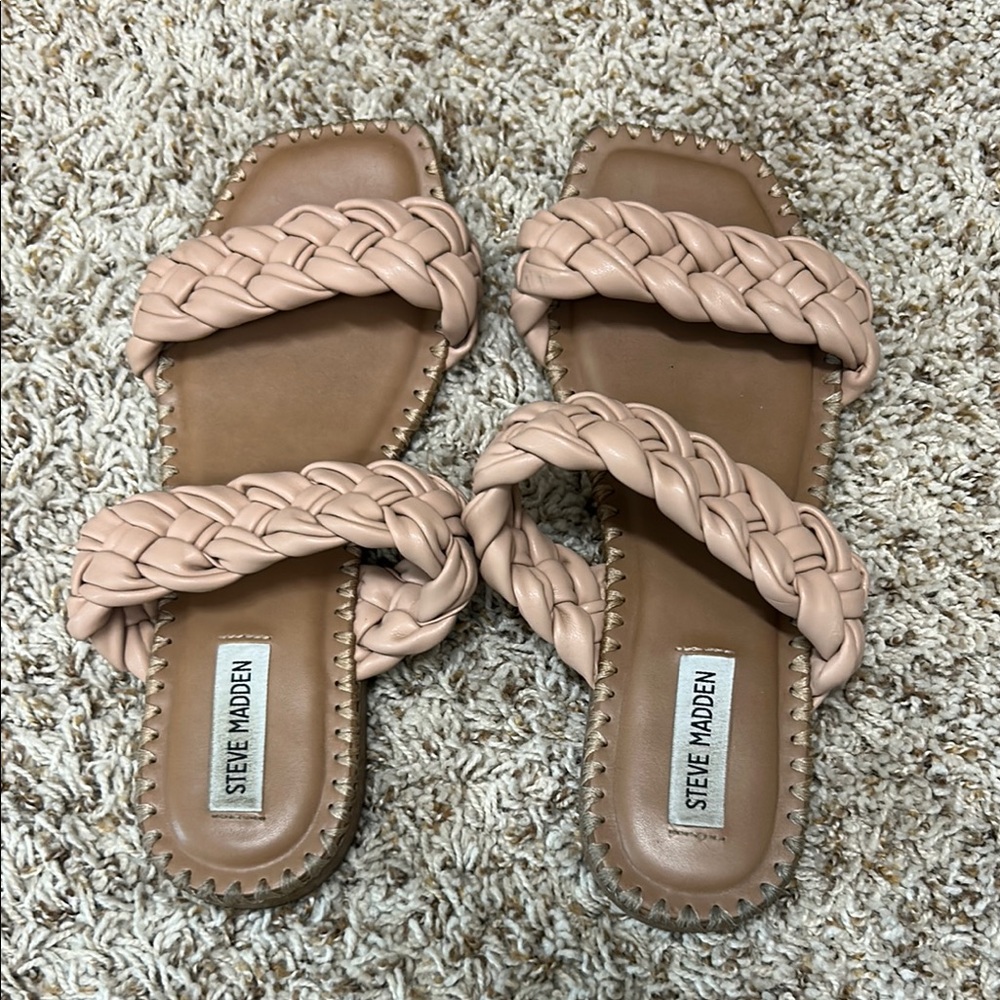 Steve Madden Women's Braided Tan Sandals